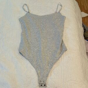 Abercrombie heather grey body suit